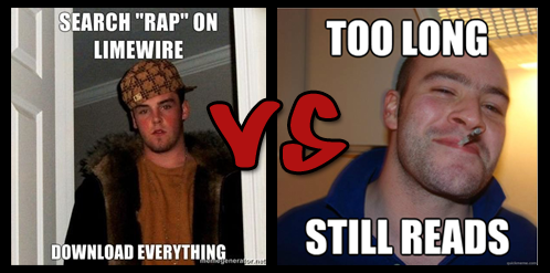 Good Guy  Greg vs Scumbag Steve