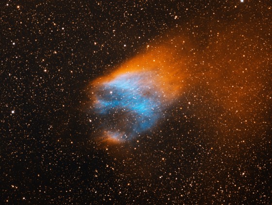 FLAMING SKULL NEBULA.