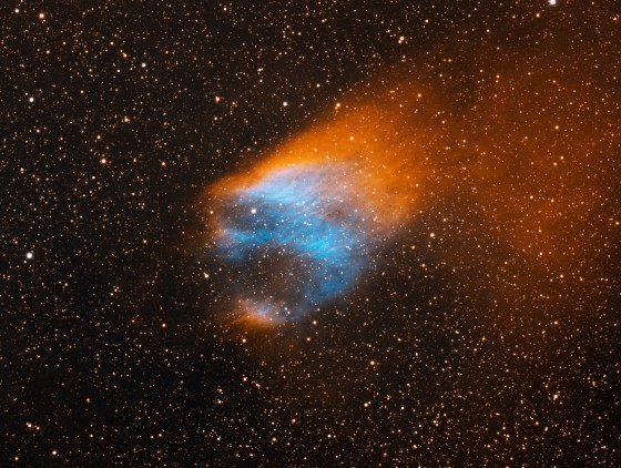 FLAMING SKULL NEBULA.