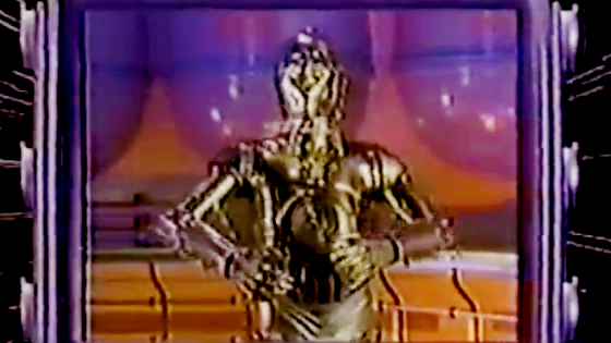 C-3PO rapping it out.