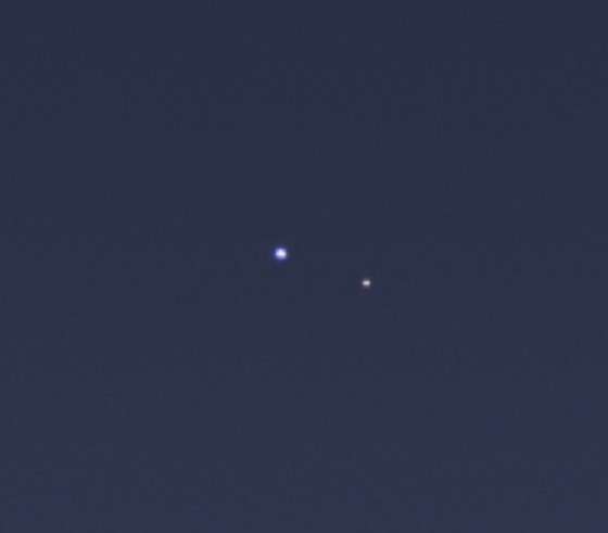 Earth and Moon from Saturn.