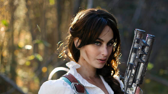 Steampunk Lara Croft.