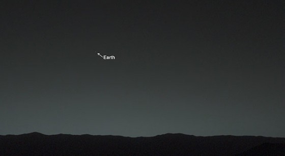 Earth. Earth from Mars.