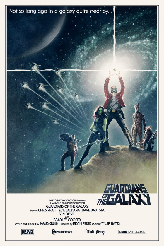 Guardians of the Galaxy Star Wars homage by Matt Ferguson.