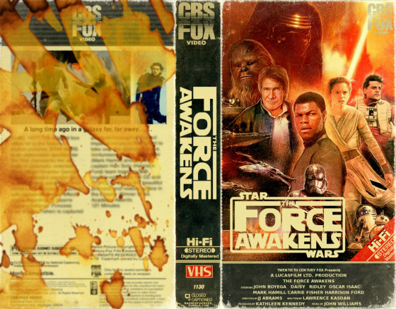 The Force Awakens as VHS #2.