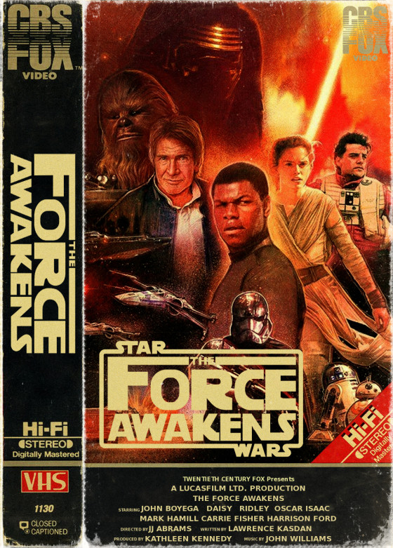 The Force Awakens as VHS.