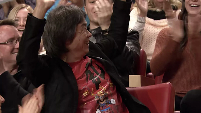 miyamoto teasing mario t-shirt