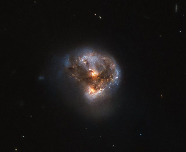 hubble captures cosmic megamaser