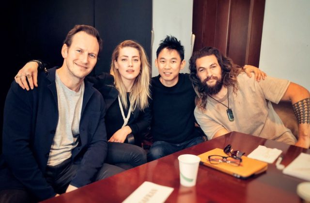 aquaman cast gathers for table read