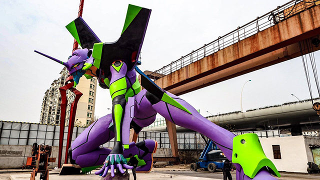 tallest evangelion statue in world