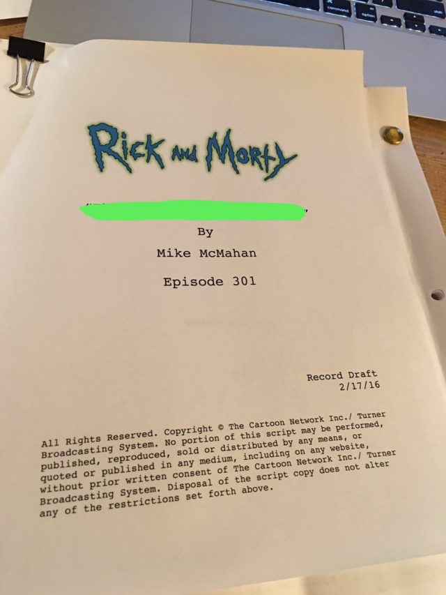 rick and morty season 3 enters production