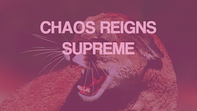 chaos reigns supreme