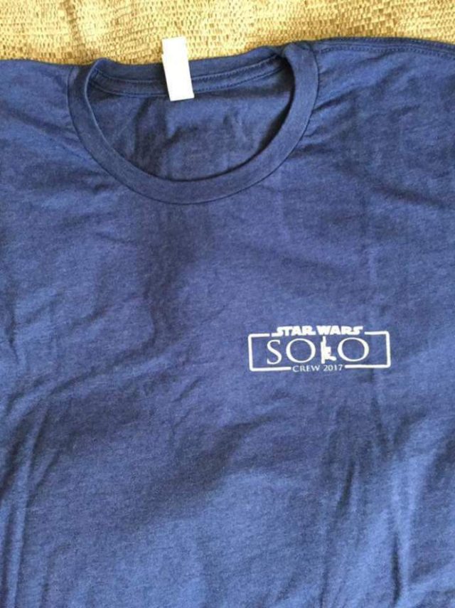 han solo movie title shirt