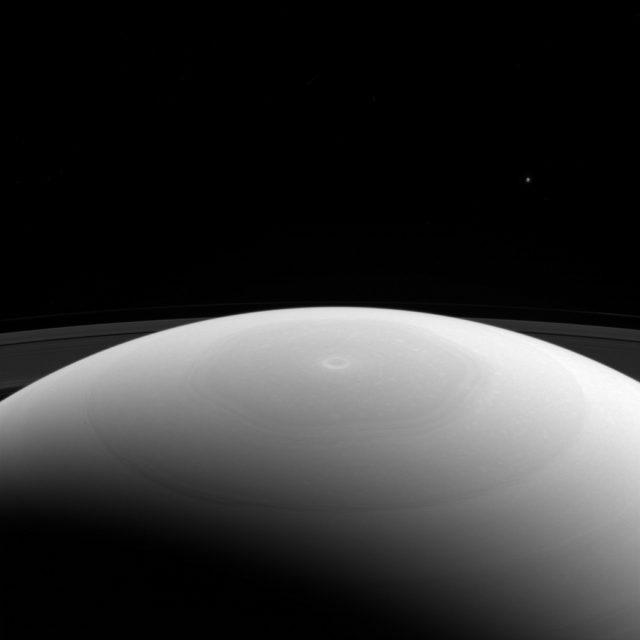 saturn mimas dwarfed