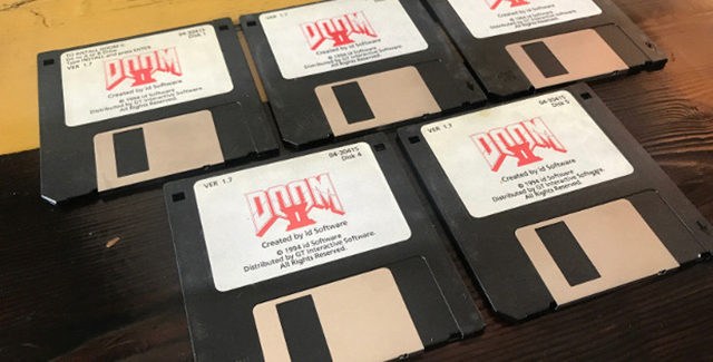 john romero doom 2 floppies