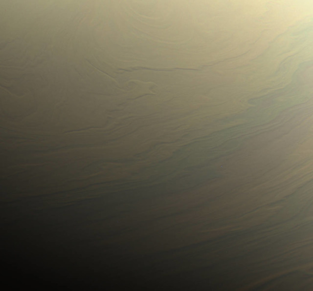 nasa cassini saturn cloud swirls