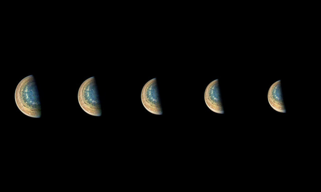 jupiter south pole time lapse