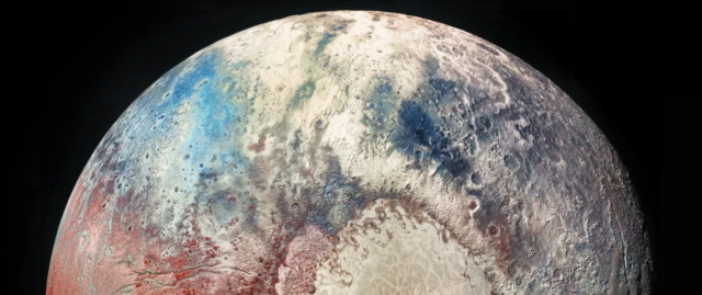 pluto colorized photo