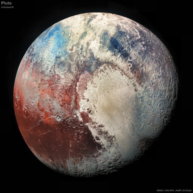 pluto colorized photo