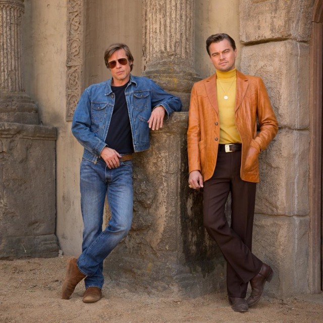 brad pitt leonardo dicaprio once upon a time in hollywood first look