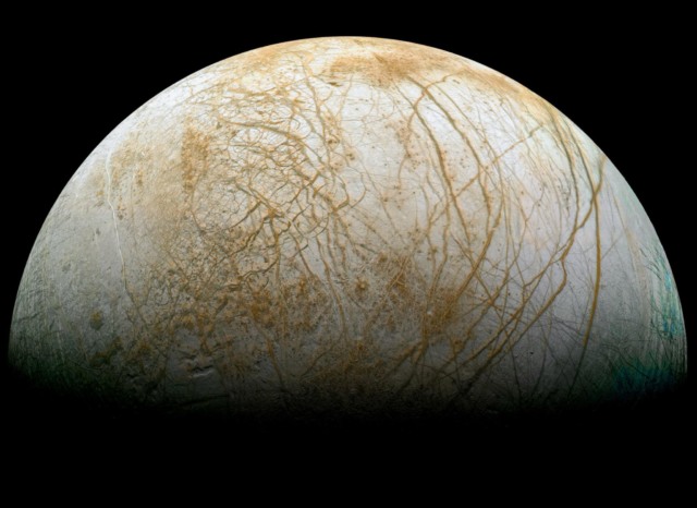 jupiter moon europa frozen spikes