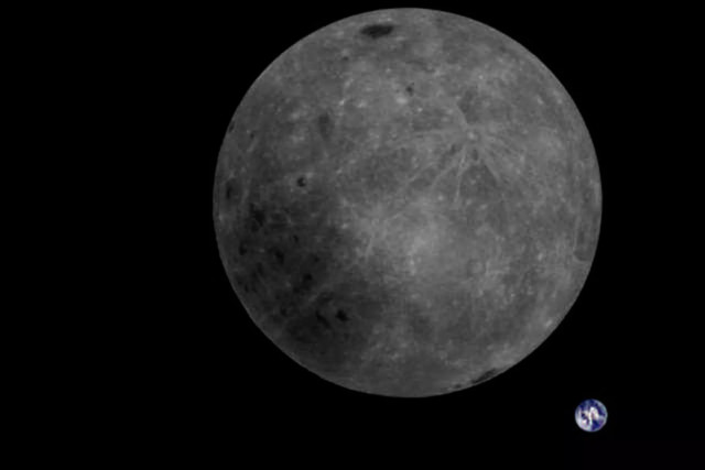 chinese satellite far side moon earth