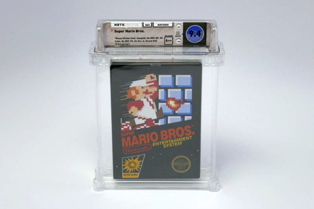 sealed copy super mario bros record