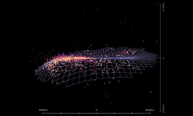 milky way galaxy twisted