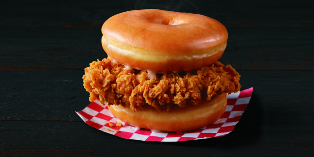 kfc chicken donut