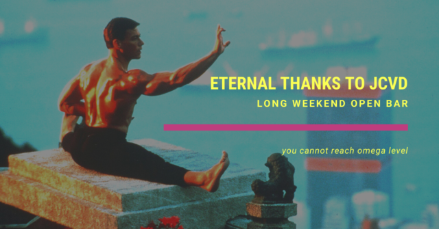 weekend open bar eternal thanks