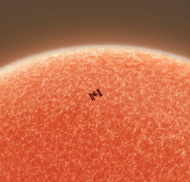 international space station transit sun