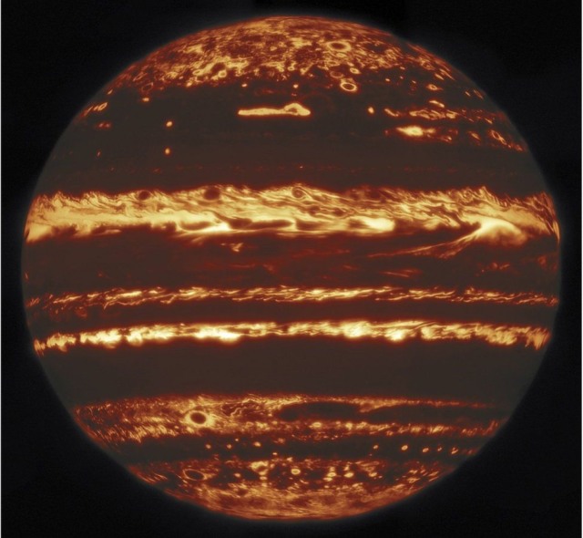 jupiter infrared on fire