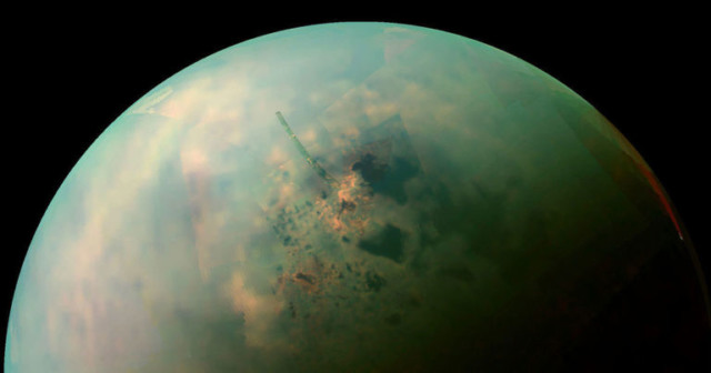 astronomers dry lake beds saturn titan