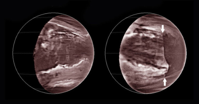 venus planet scale wave poisonous clouds