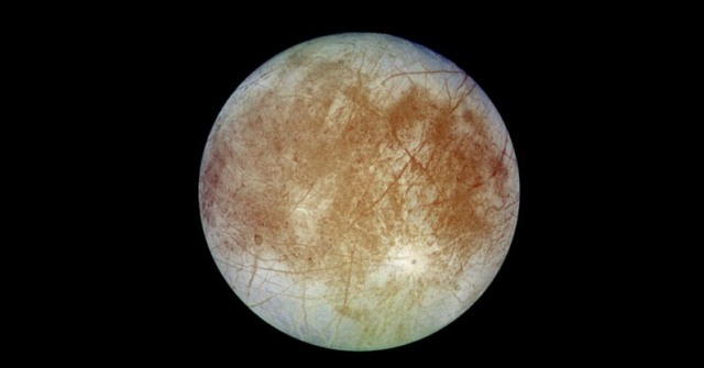 jupiter's moon europa glows in the dark