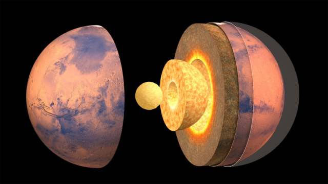 scientists measure the size of mars core