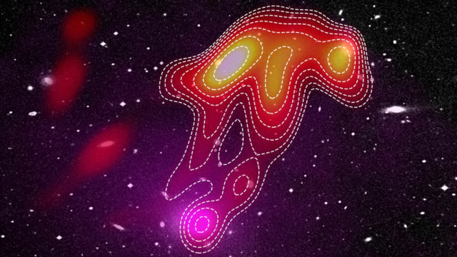 uss jellyfish galaxy cluster strange radio waves