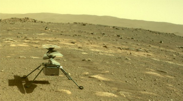 nasa mars helicopter online sent back photo