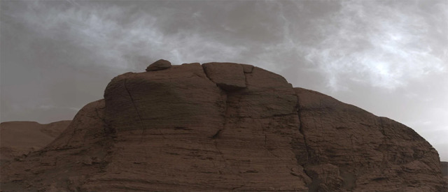 nasa mars curiosity rover clouds